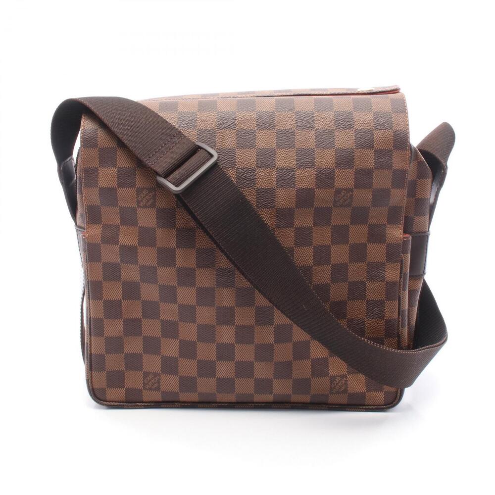 Louis Vuitton Naviglio Shoulder Bag Canvas Leather Damier Brown
